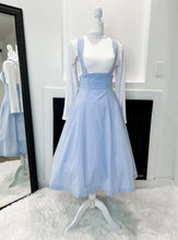 Load image into Gallery viewer, Jumper skirt BLACK/BABYBLUE Dresses Bloombellamoda 