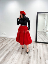 Load image into Gallery viewer, Le amore beret RED/BLACK ONLY Accessories Bloombellamoda