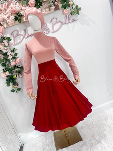 Basic vintage skirt High waisted Bloombellamoda 