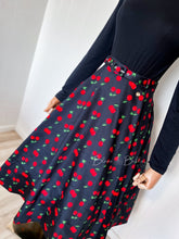 Load image into Gallery viewer, Be that woman skirt Cherry MEDIUM Bloombellamoda 
