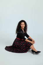 Load image into Gallery viewer, Be that woman skirt Cherry MED/LARGE Bloombellamoda 