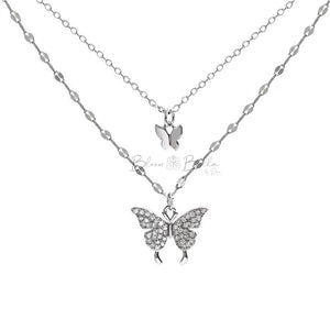 Butterfly dainty necklace A Bloombellamoda 