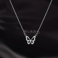 Cargar imagen en el visor de la galería, Butterfly Necklace With Zircon Bloombellamoda 