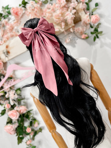 Coquette hair bow clip (13 colors) Bloombellamoda 