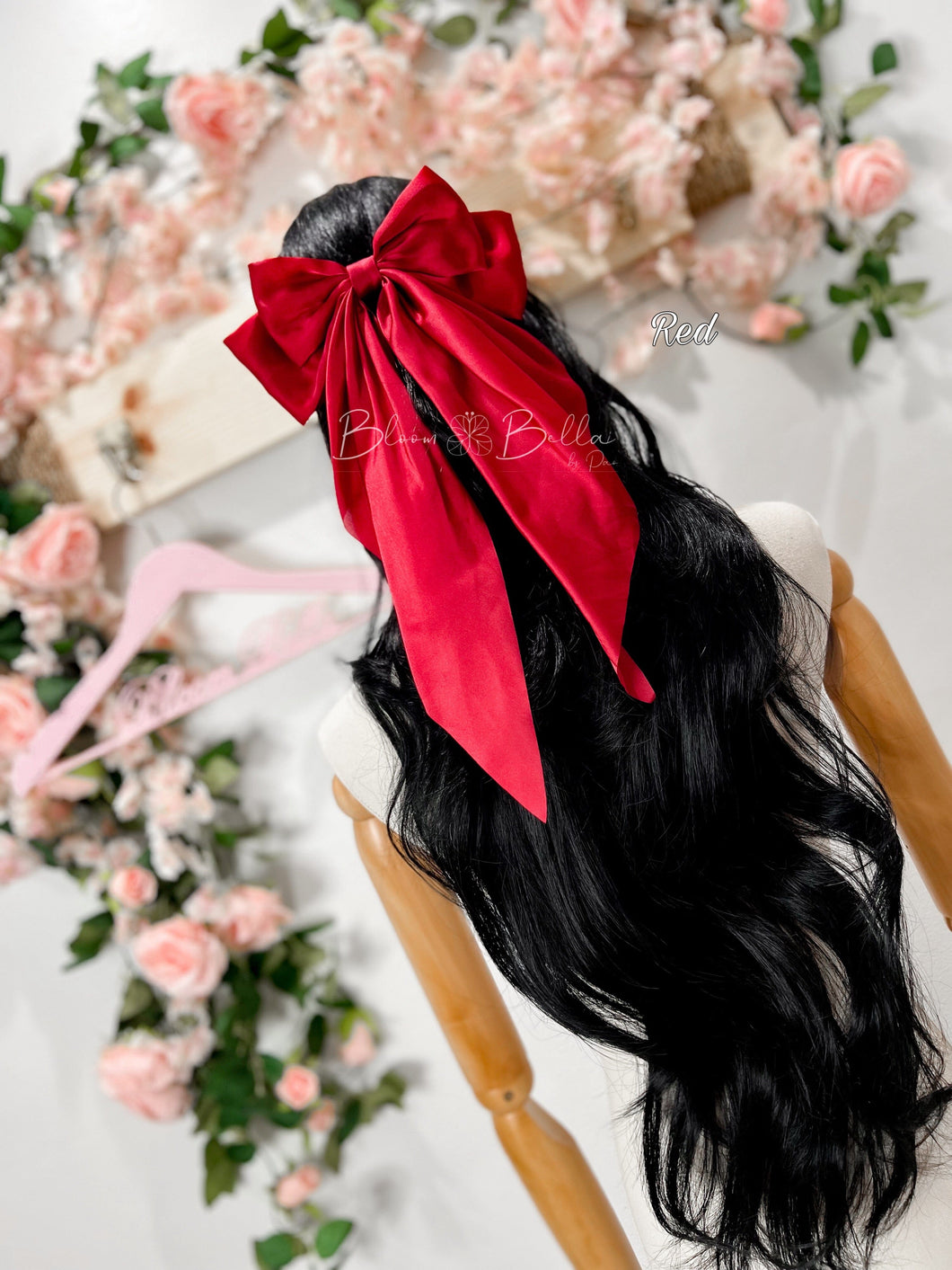 Coquette hair bow clip (13 colors) Bloombellamoda 
