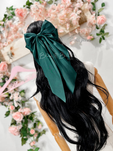 Coquette hair bow clip (13 colors) Bloombellamoda 