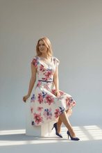 Load image into Gallery viewer, Darling white spring floral Dresses Bloombellamoda 