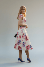 Load image into Gallery viewer, Darling white spring floral Dresses Bloombellamoda 