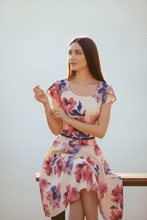 Load image into Gallery viewer, Darling white spring floral Dresses Bloombellamoda 