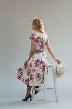 Load image into Gallery viewer, Darling white spring floral Dresses Bloombellamoda 