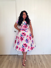 Load image into Gallery viewer, Darling white spring floral Dresses Bloombellamoda 
