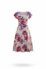 Load image into Gallery viewer, Darling white spring floral Dresses Bloombellamoda 