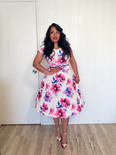 Load image into Gallery viewer, Darling white spring floral Dresses Bloombellamoda 