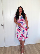 Load image into Gallery viewer, Darling white spring floral Dresses Bloombellamoda 