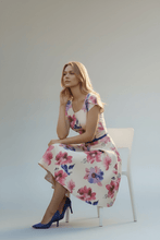 Load image into Gallery viewer, Darling white spring floral Dresses Bloombellamoda 