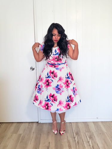 yellow and brown dress Brown & Yellow Floral Mini Dress