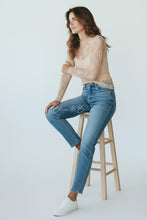 Load image into Gallery viewer, Floral mesh lace long sleeve-4 COLORS Bloombellamoda 