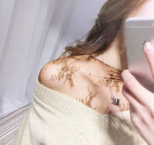 Load image into Gallery viewer, Floral mesh lace long sleeve-4 COLORS Bloombellamoda 