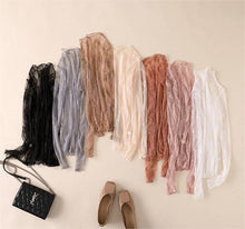 Load image into Gallery viewer, Floral mesh lace long sleeve Bloombellamoda 