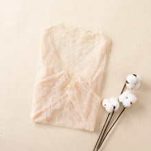 Load image into Gallery viewer, Floral mesh lace long sleeve Bloombellamoda 