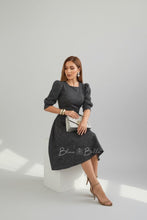 Load image into Gallery viewer, Gina midi dress Dark Gray Bloombellamoda 
