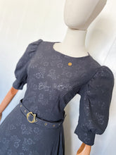 Load image into Gallery viewer, Gina midi dress Dark Gray Bloombellamoda 