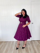 Load image into Gallery viewer, Gina midi dress Magenta SM/MD Bloombellamoda 