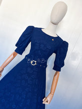 Load image into Gallery viewer, Gina midi dress Royal Blue SM/MD Bloombellamoda 