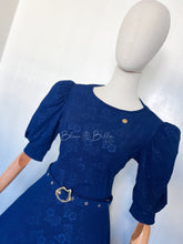 Load image into Gallery viewer, Gina midi dress Royal Blue SM/MD Bloombellamoda 