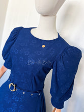 Load image into Gallery viewer, Gina midi dress Royal Blue SM/MD Bloombellamoda 