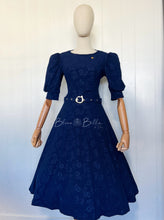 Load image into Gallery viewer, Gina midi dress Royal Blue SM/MD Bloombellamoda 