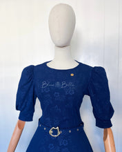 Load image into Gallery viewer, Gina midi dress Royal Blue SM/MD Bloombellamoda 