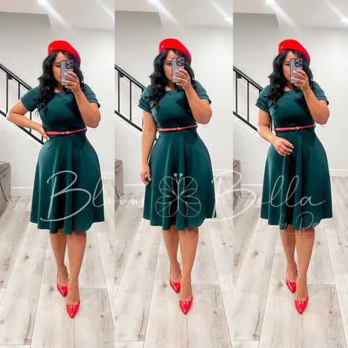 Kasy Midi GREEN Bloombellamoda 