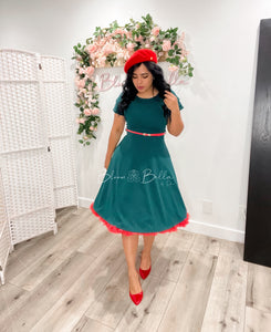 Kasy Midi GREEN Bloombellamoda 