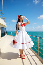 Cargar imagen en el visor de la galería, Nautical midi dress Bloombellamoda 