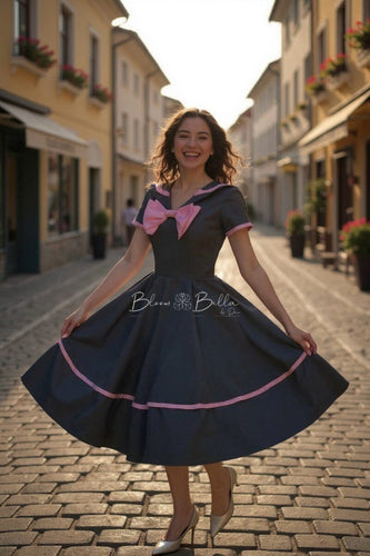 Nautical midi dress Bloombellamoda 