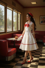 Cargar imagen en el visor de la galería, Nautical midi dress Bloombellamoda 