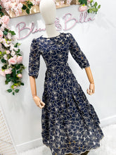 Load image into Gallery viewer, Noche buena NAVY BLUE Bloombellamoda 