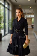 Cargar imagen en el visor de la galería, Polished midi BLACK SMALL TO LARGE Bloombellamoda 
