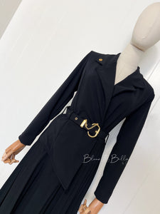 Polished midi BLACK SMALL TO LARGE Bloombellamoda 