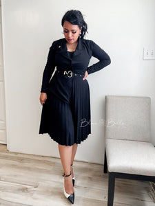 Polished midi BLACK SMALL TO LARGE Bloombellamoda 