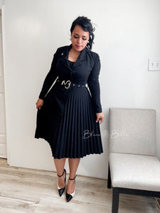 Polished midi BLACK SMALL TO LARGE Bloombellamoda 