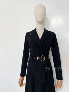 Polished midi BLACK SMALL TO LARGE Bloombellamoda 