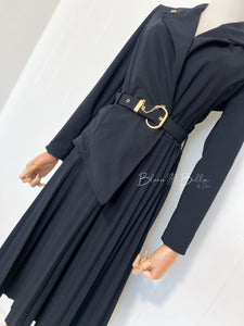 Polished midi BLACK SMALL TO LARGE Bloombellamoda 