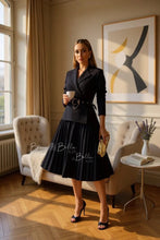 Cargar imagen en el visor de la galería, Polished midi BLACK SMALL TO LARGE Bloombellamoda 