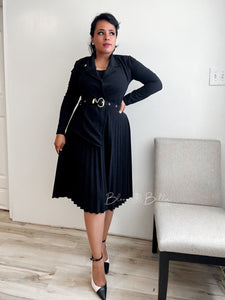 Polished midi BLACK SMALL TO LARGE Bloombellamoda 