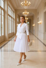 Cargar imagen en el visor de la galería, Polished midi WHITE SMALL TO LARGE Bloombellamoda 