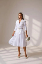 Cargar imagen en el visor de la galería, Polished midi WHITE SMALL TO LARGE Bloombellamoda 