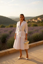Cargar imagen en el visor de la galería, Polished midi WHITE SMALL TO LARGE Bloombellamoda 