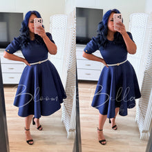 Load image into Gallery viewer, Princess Dress NAVY BLUE Bloombellamoda 